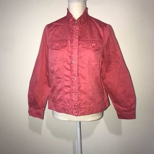 Appleseed’s Pink Button Front Jacket Size 10p